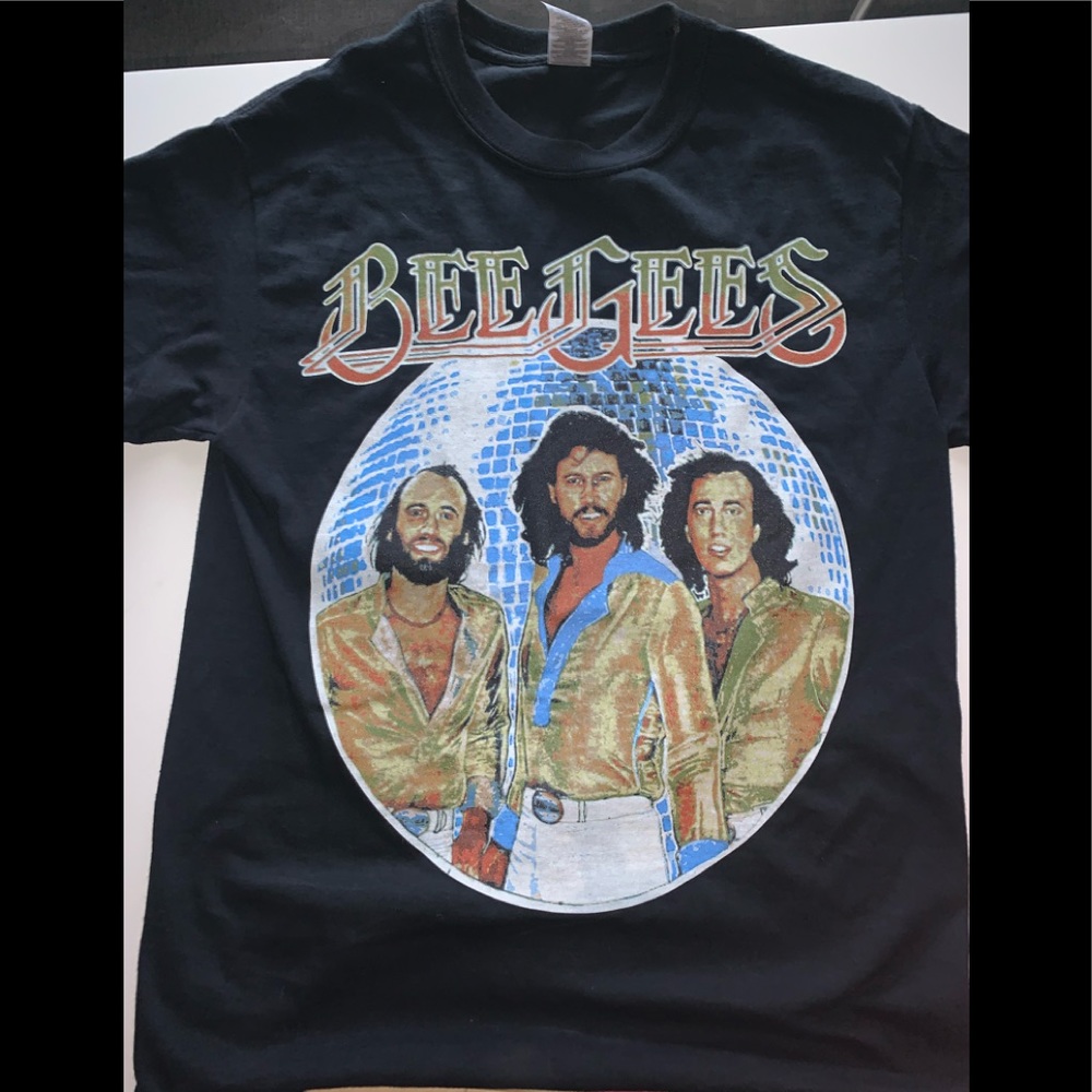 Bee Gees Womens Small Navy Blue T Shirt